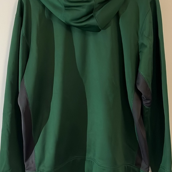 Green Gray Nike Therma fit Fleece Hoodie hooded Sweatshirt Cardinal Gibbons 🏈 - Picture 3 of 4